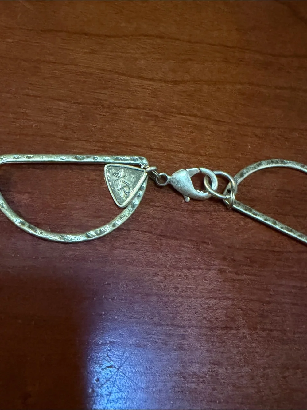 SILPADAGold Geometric Half-Moon Link Necklace